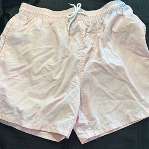 Men's Light Pink Athletic Shorts